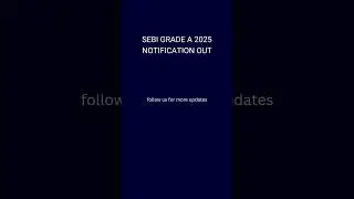 SEBI grade A 2025 notification link #sebi #rbi #nps #nabard #irdai #upsc #ssc  #regulatorybodyexams