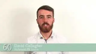 60 Seconds with David Gallagher, an Intern at Holyrood PR