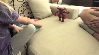 shuttle and robot LIZA-animation