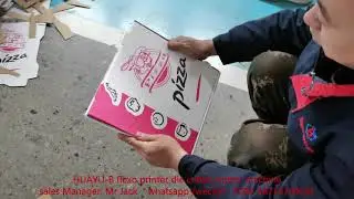 HUAYU-B automatic pizza box printing cutting machine