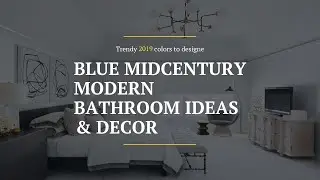 Blue Midcentury-Modern Bathroom Ideas & Decor 🖌 Bathroom Tiles