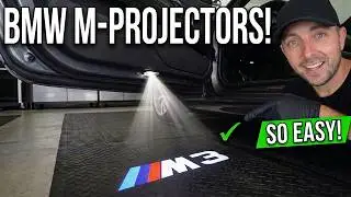 BMW Door Light Projector Install | SO EASY!