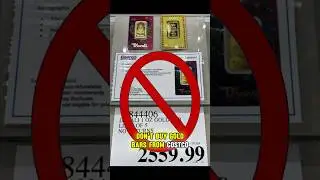 Don't Buy Gold Bars from Costco! Invest in Gold this Way! #costco #gold #money #investing #shorts