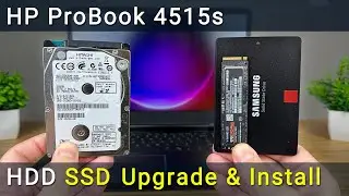 Замена и установка SSD или жестки диск в ноутбук HP ProBook 4515s
