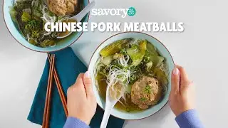 How to Make Chinese Pork Meatballs | SavoryOnline