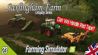 🚜  | Stone Picking + Corn Harvest Madness! | Saxlingham Farm Ep. 23 | FS25 Gameplay