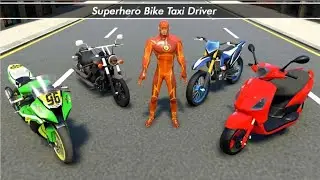 Super hero bike taxi simulator bike driving games android gameplay walkthrough