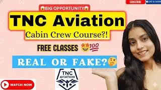 TNC Aviation Free Classes 😱| Cabin Crew | TNC Aviation | Indigo | #cabincrew #indigo #cabincrewjobs 