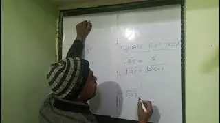 Perfect square Root trick video