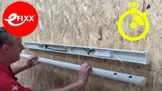 Fast lighting installation using the JCC Skypack QR LED battens.