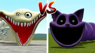 ROBLOX HUNGRY WORM PHASE 2 VS ROBLOX HUNGRY CATNAP WORM In Garry's Mod