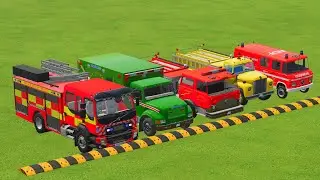 Transporting Police Cars & Ambulance with Mercedes Police Trucks | FS22