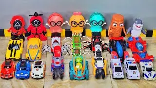 Pasukan Choo Choo Charles Berkumpul Thomas Exe Mcqueen Tayo Robot Jellyfish Robot Squidgame Car Toys