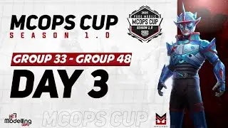 PUBG Mobile - MCOPS CUP | Qualifiers Day 3 | Group 33 to 47 | Modelling Cops