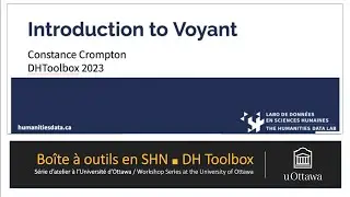 DH Toolbox: See your text: An introduction to Voyant tools