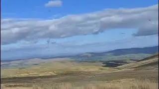 Driving through Lake District National Park