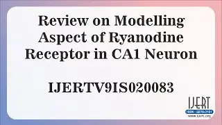 Review on Modelling Aspect of Ryanodine Receptor in CA1 Neuron