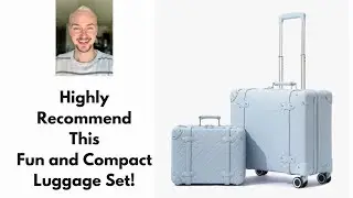 Vintage Luggage Set &mdash; Retro Suitcase & Travel Trunk Style with Wheels 🧳✨ #travel #luggage