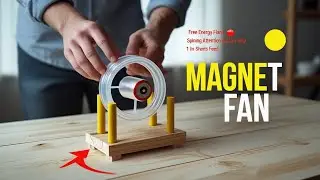 How to make magnet fan at home | Free Energy! MagnetScience