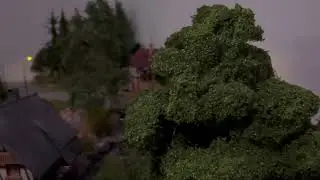 Modelbaan Hintergarten in vogelvlucht 