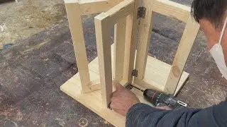 Creative And Practical Ideas Using Recycled Wood // How To Make A Foldable Table And Chair Set