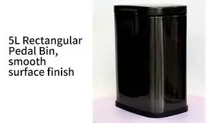 5L Trash Can Stainless Steel Pedal Bin with Soft Close Lid