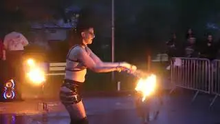 ANNE-LISE SANIAL Fire Show Part 1 @ Dark Medieval Fest 24 (Lamure-sur-Azergues / France)