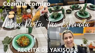 LOU&Ccedil;A NOVA / COZINHE COMIGO / ESTAVA ANSIOSA PARA VER O RESULTADO DESSA MESA POSTA RECEITA YAKISOBA 