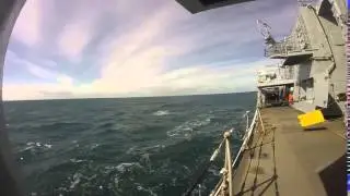 HMS Sutherland testing her Magazine-Launched Torpedo System