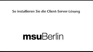 Installation der Client-Server-L&ouml;sung auf dem Mac
