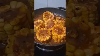 Spicy Garlic Masala Corn Recipe👌 #shorts #trending #viralvideo #corn