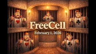 FreeCell February 1, 2026 - Microsoft Daily Challenge - Solitaire