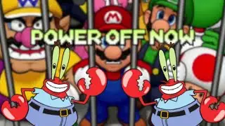 Mario Party DS Anti Piracy Screen But It Is Mr. Krabs Saying Beep Boop Bop