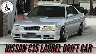 C35 LAUREL DRIFT CAR GETS CUSTOM FRONT ANGLE!
