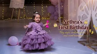 🎂 Nethra Turns ONE! 💕 Cutest Birthday Celebration Ever! 🦋 #moulistudioschennai  #birthday