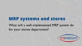 MRP systems and the stores department