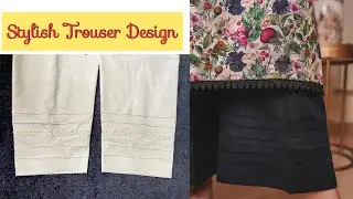 Beautiful Trouser Design with Lace and Pintex | Eid Special | Trouser Design for Eid Dress