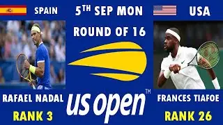 STATISTICS OF  RAFAEL NADAL VS FRANCES TIAFOE.US OPEN MATCH ON 5 SEP MON.