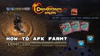 How To AFK Farm In 2022, Easy/Fast LvL 100, 500% XP Buff (Drakensang Online)