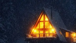 12 Hours Heavy Rain Snow to Sleep Tonight 🌨️ Insomnia Fix & Stress Relief