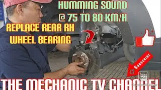 HUMMING SOUND @ 75 TO 80 KM/H REPLACE REAR WHEEL BEARING/MAZDA CX3