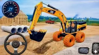 City Road Construction Simulator 3D 🚧 | Heavy Excavator & Truck (Android Gameplay)