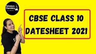 CBSE CLASS 10TH DATESHEET 2021