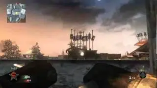 Long Ballistic Knife Headshot on Drive-In From Screen to Projector Room