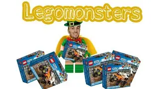 Legomonsters lego city 60146 внедорожник каскадера