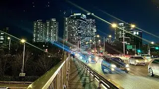 Холодная зима в Сеуле! Прогулка по мосту Янхва с сильным ветром