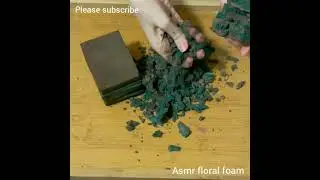 frozen sahara floral foam crushing!!! asmr floral foam