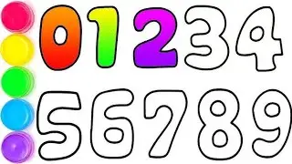 01234 numbers and colour name|| learn Counting  Numbers 1 to 10 || Drawing 🌈 for kids #colors #learn
