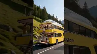 ▶️OMG! What a leisure life in the multi-level RV! #shorts #car #rv #rvlife #ride #dreamy #travel