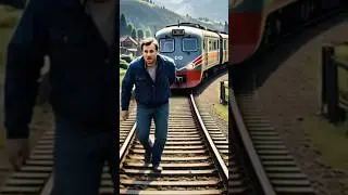 Man Walking Infront of train😱😱 #shorts #trendingshorts #viralvideo #youtubeshorts